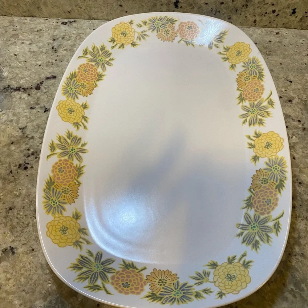 Vintage Noritake Sunny‎ Side Serving Bowl With Platter